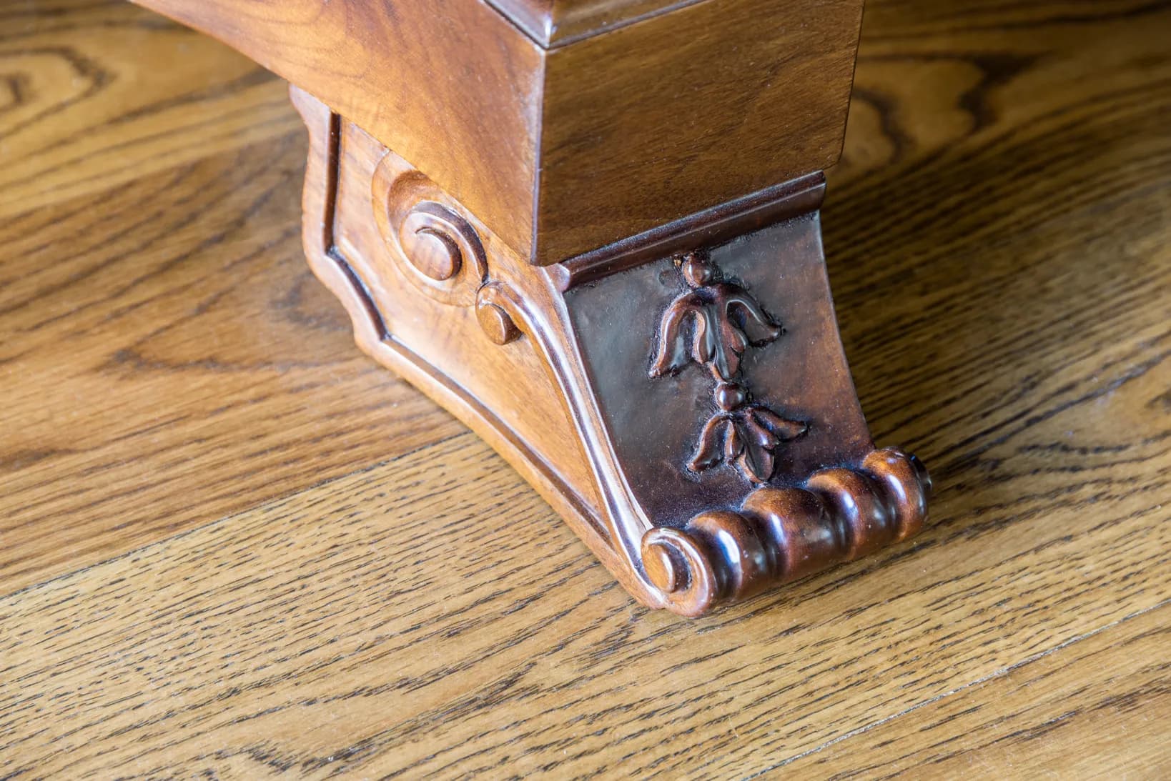 Grand Dining Table with Carved Pedestal Bases — 3