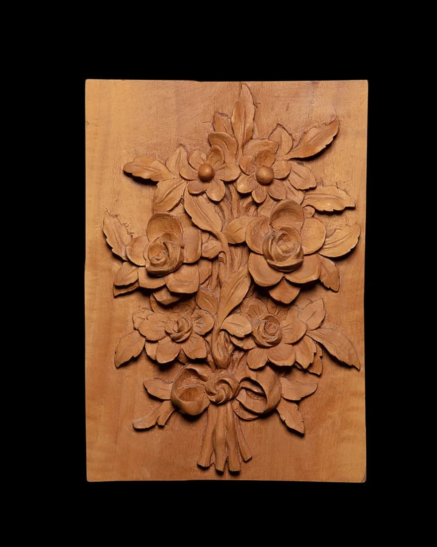 Floral Bouquet Relief Panel