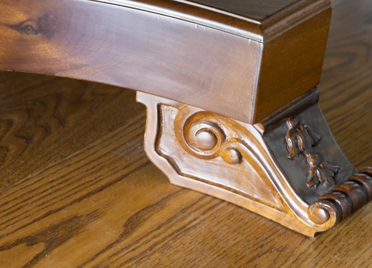 Grand Dining Table with Carved Pedestal Bases — 4