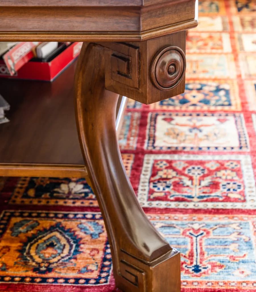 Classical Coffee Table with Greek Key Inlay — 5