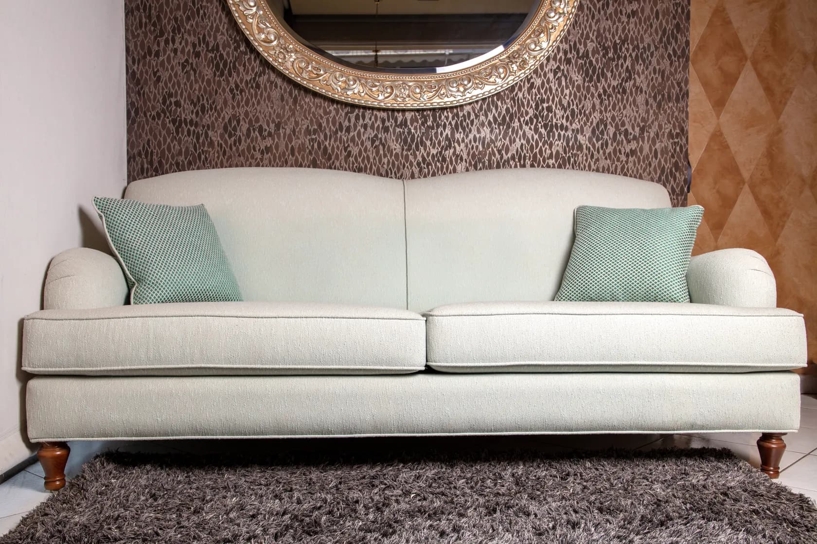Modern Classic Upholstered Three-Seat Sofa — 2