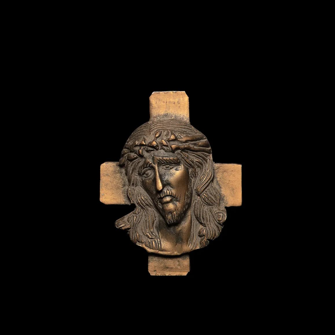 Christ with Crown of Thorns - Cross Relief