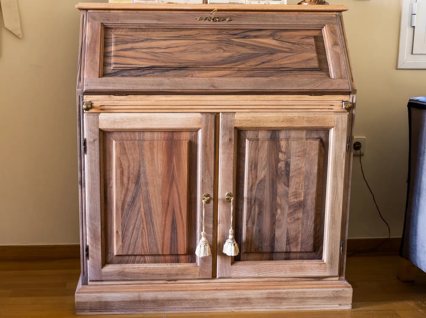 Secretaire — Open with Leather Writing Surface — 3